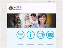 Tablet Screenshot of portal.maufl.edu